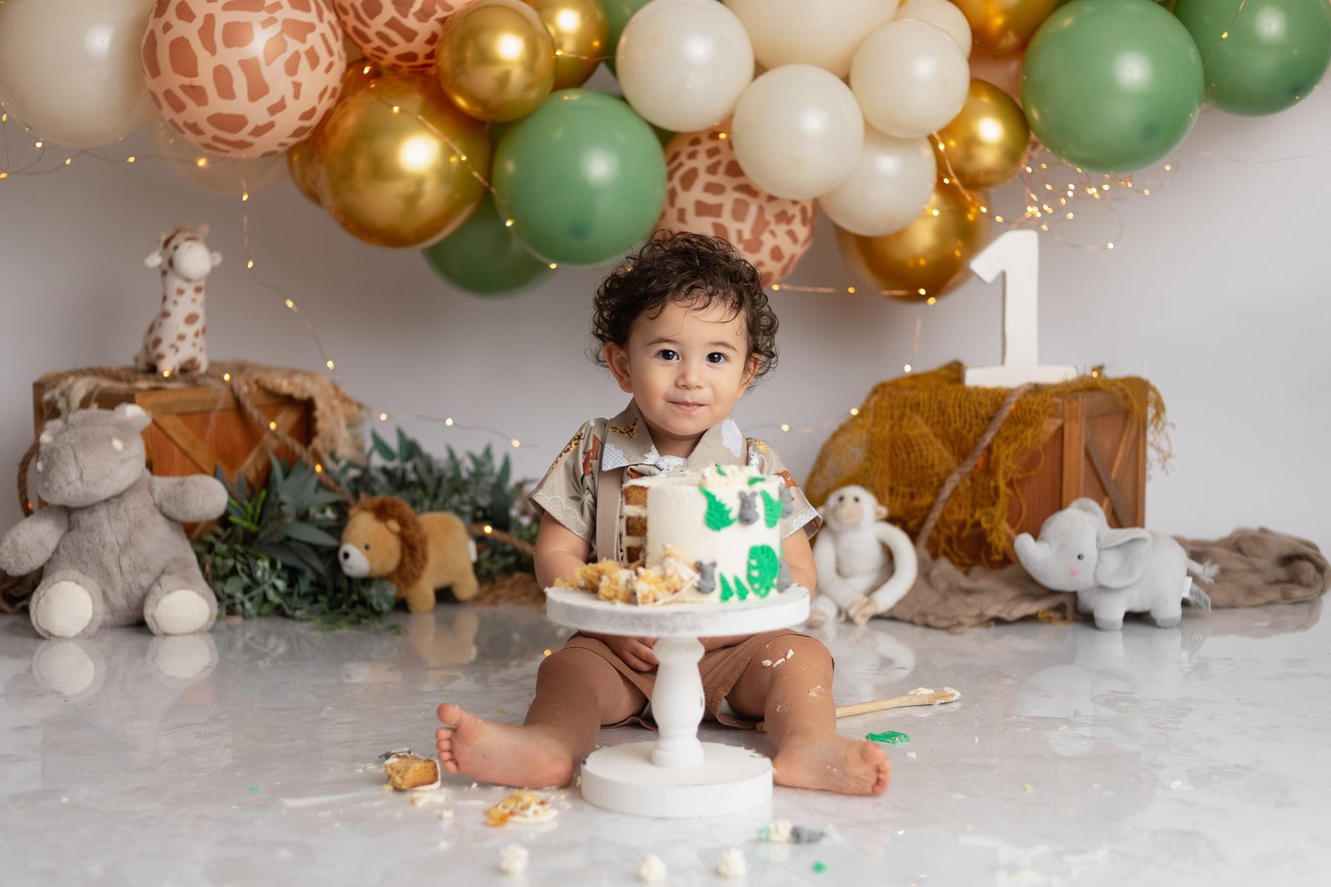 photographe bébé smash cake anniversaire - séance photo - ile-de-France