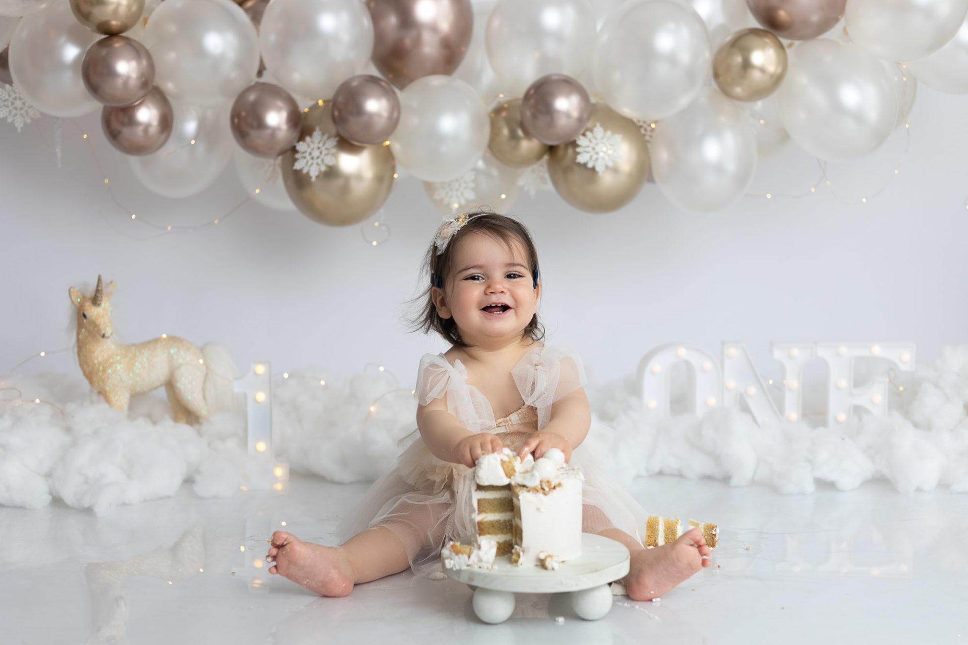 photographe bébé smash cake poétique - neuilly-sur-marne