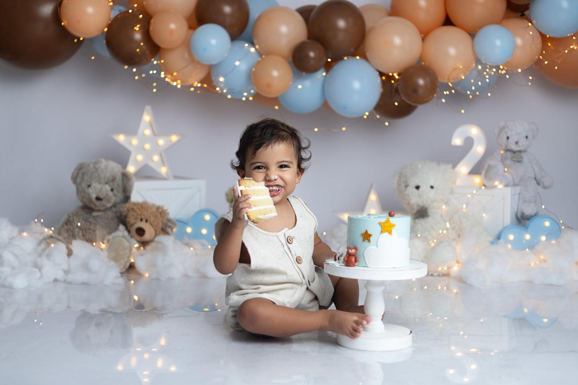 photographe bébé smash cake 2 ans - neuilly-sur-marne
