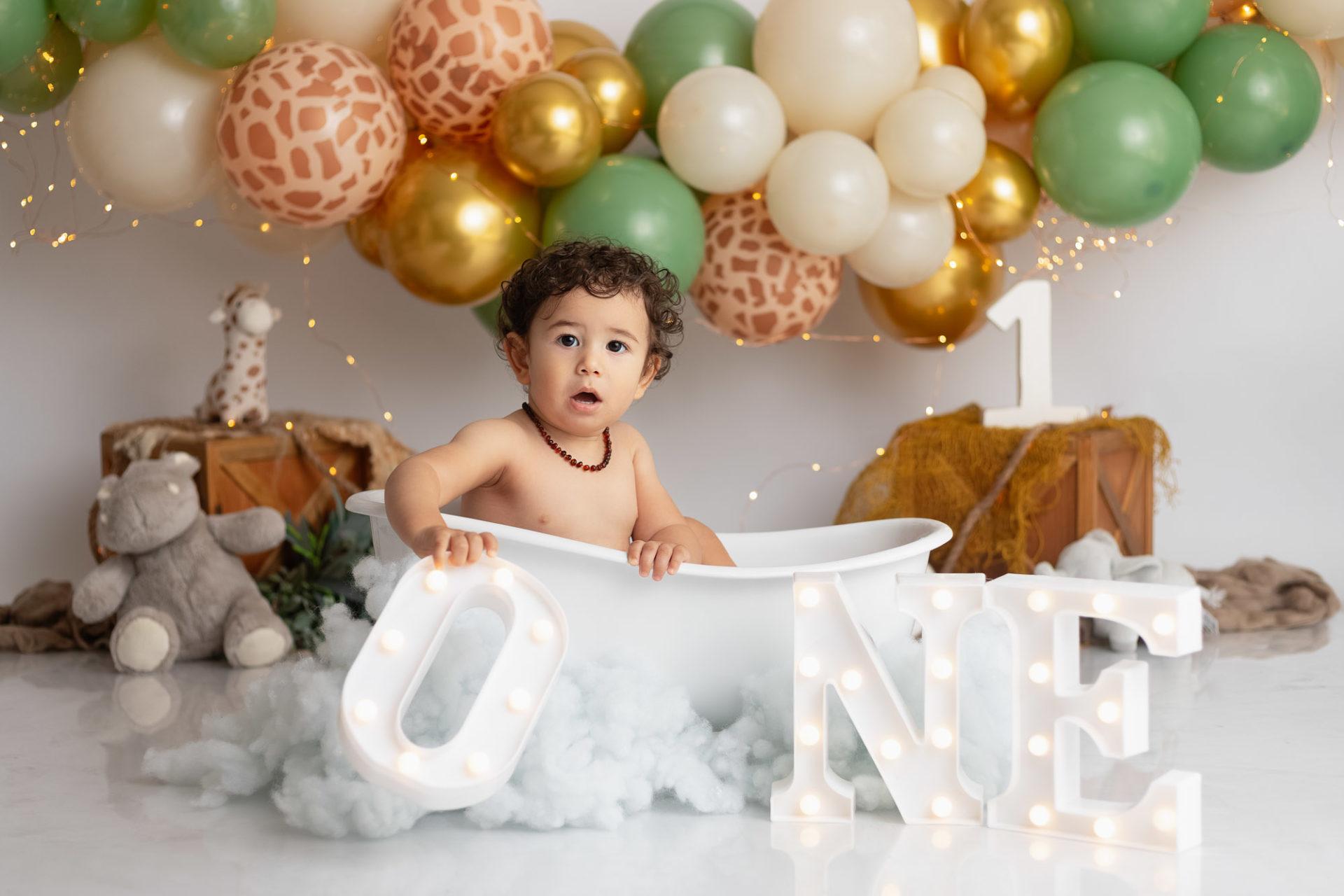 photographe bébé smash cake anniversaire - neuilly-sur-marne