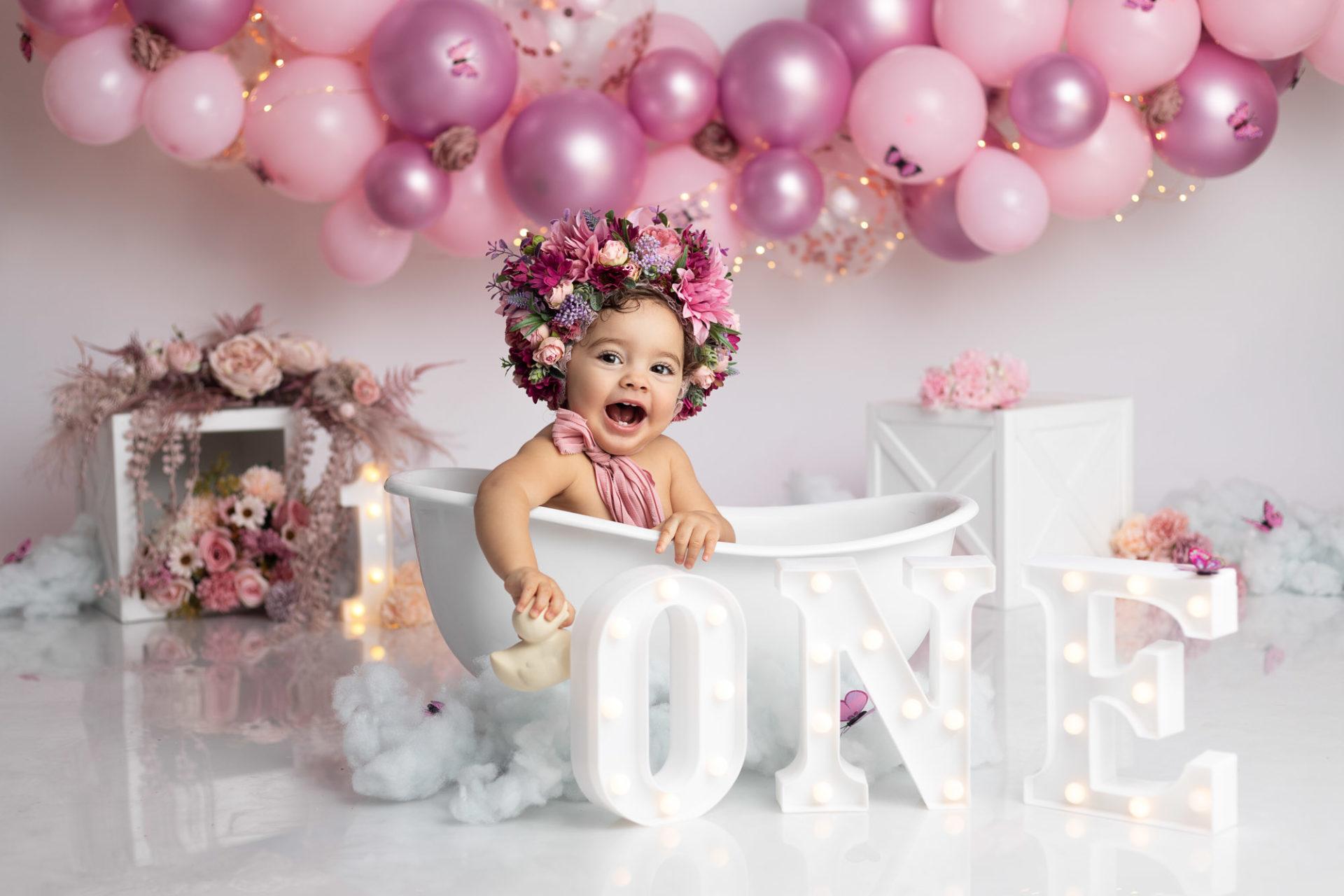 photographe bébé smash cake 1 an - neuilly-sur-marne