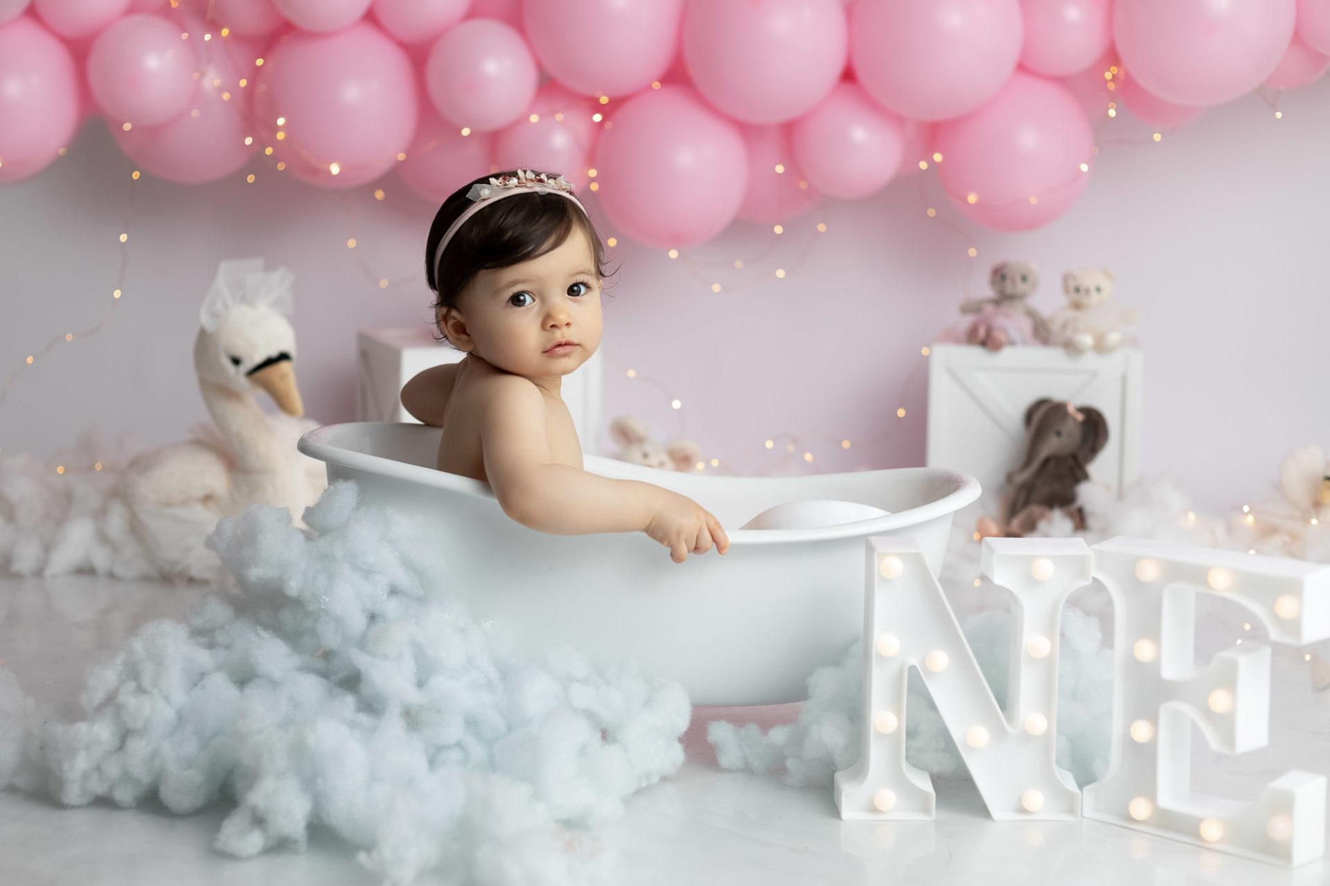 photographe bébé smash cake princesse - neuilly-sur-marne